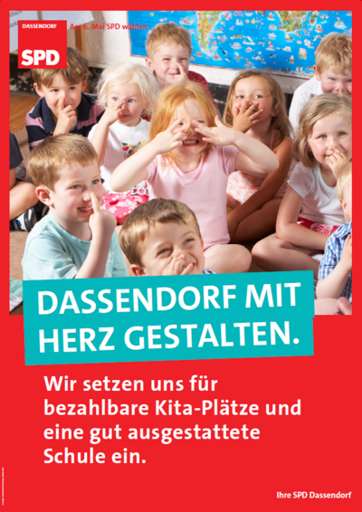 Plakat der SPD Dassendorf zur Kommunalwahl 2018